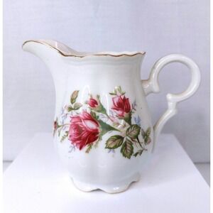 MOSS ROSE By ROYAL SEALY Creamer 6 oz Crafted In Japan ‎ 4"